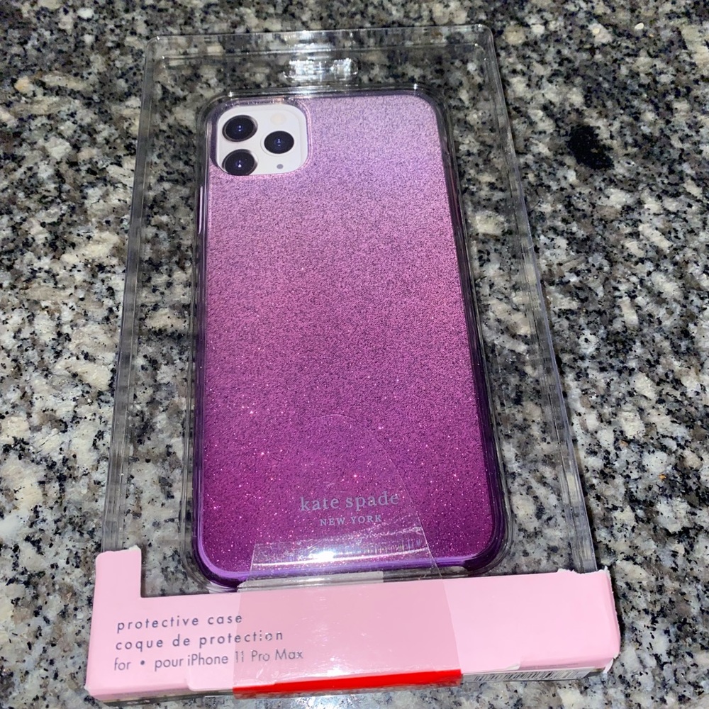 Kate Spade purple glitter protective iPhone 11 Pro Max case brand new